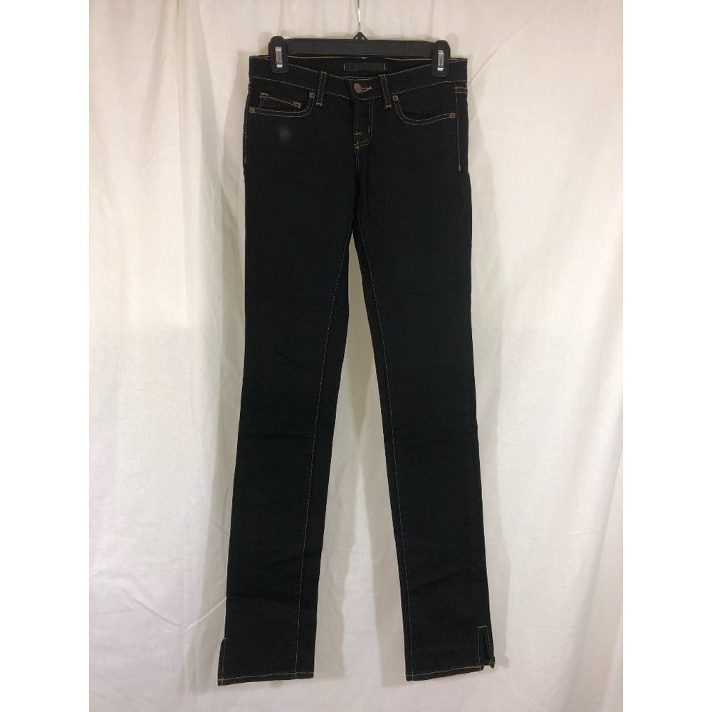 J Brand 912 Pencil Leg Skinny Jett Black w/Split